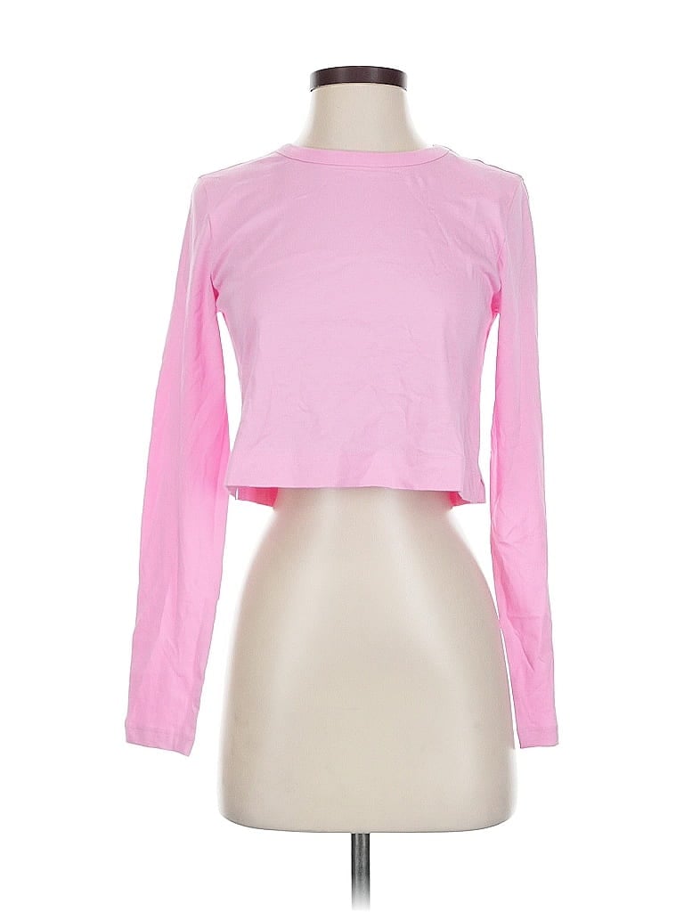 Pre-owned Gap Long Sleeve T-shirt In Pink