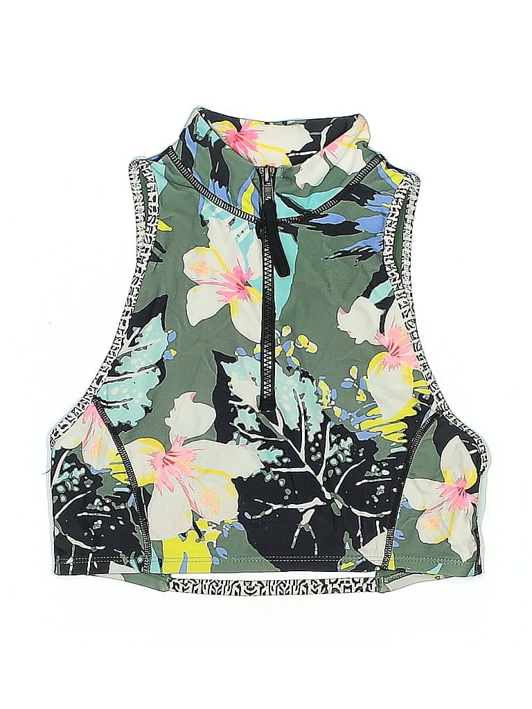 Pre-owned Body Glove Swimsuit Top Green Swimwear