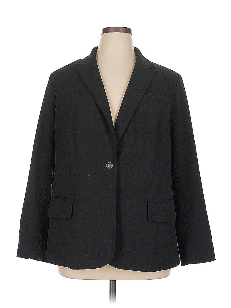 Pre-owned Roz & Ali Blazer Jacket In Black