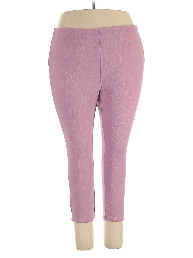 Pre-owned Belle By Kim Gravel Jeggings In Purple