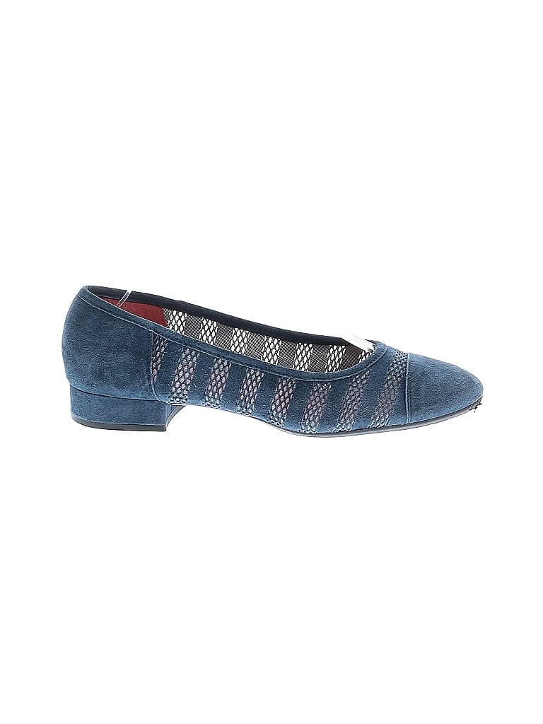 Pre-owned Pas De Rouge Flats In Blue