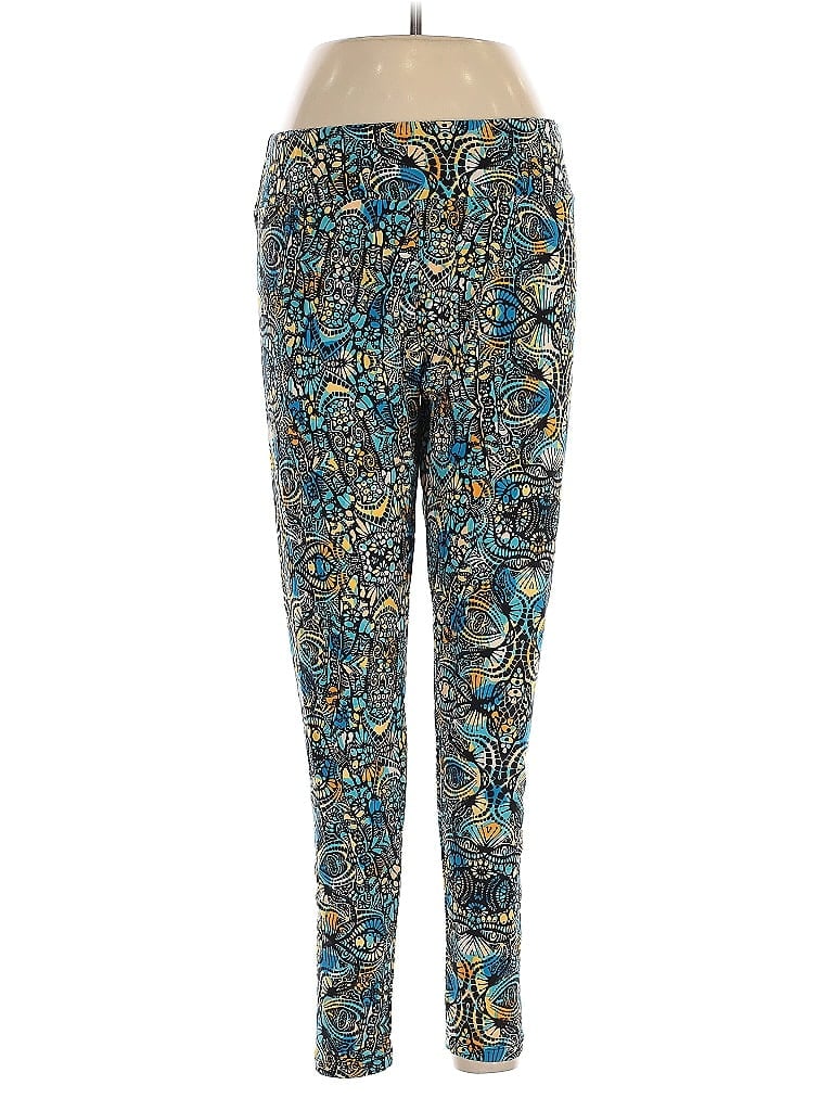 Pre-owned Lularoe Casual Pants In Blue