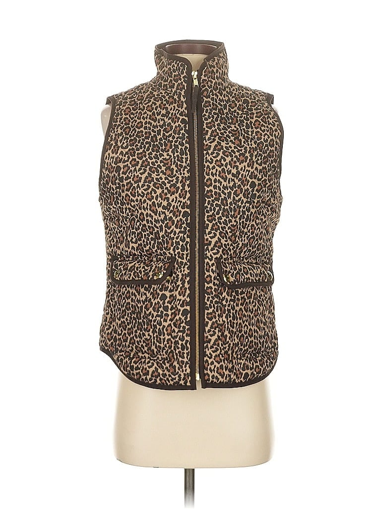 Pre-owned J.crew Factory Store Vest In Gold