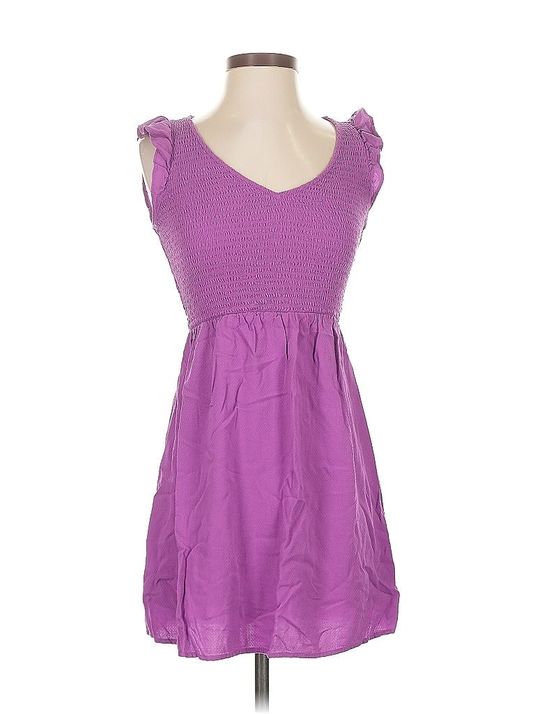 Pre-owned Ann Taylor Loft Outlet Casual Dress In Purple
