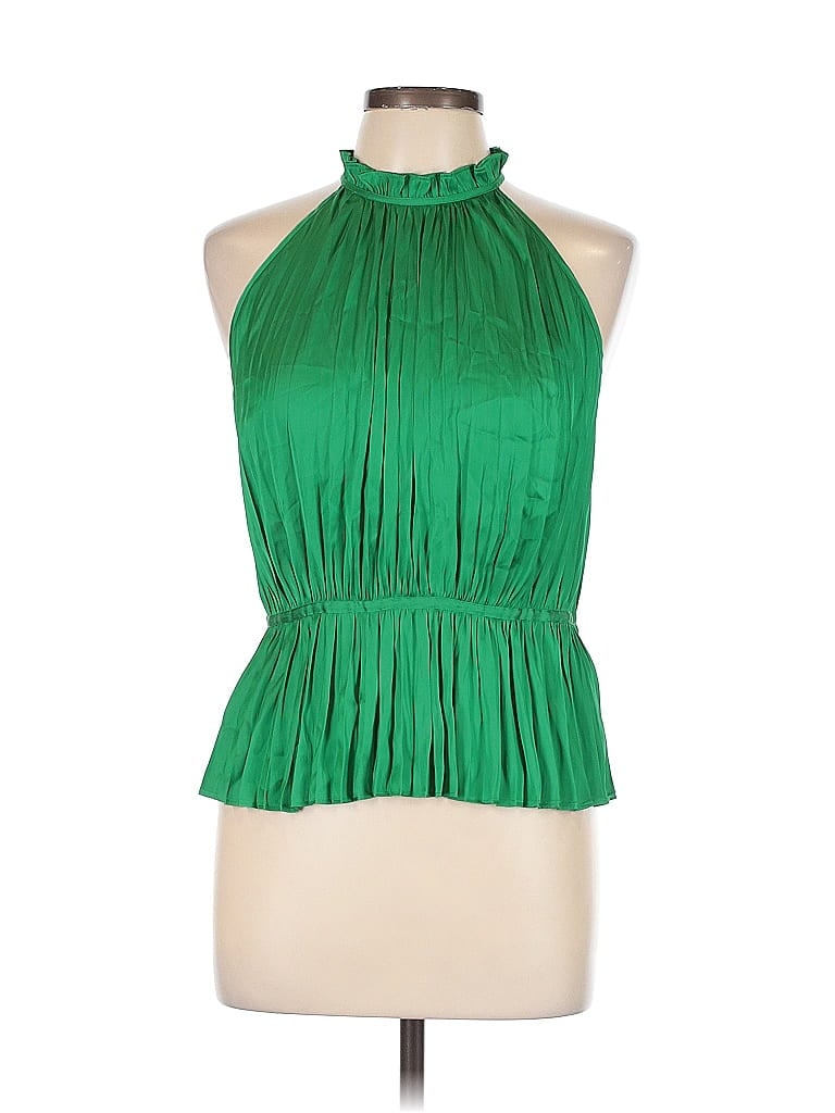 Pre-owned Maje Sleeveless Blouse In Green