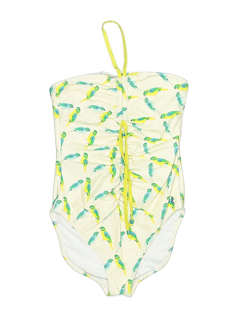 Pre-owned Lime Ricki One Piece Swimsuit In Yellow