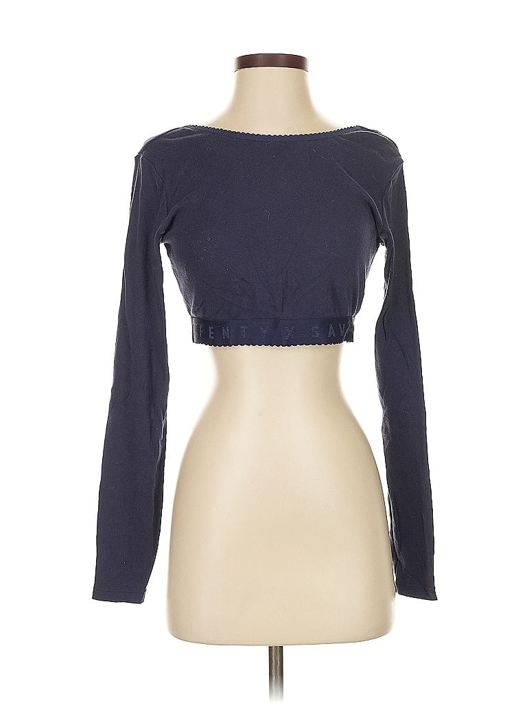 Pre-owned Savage X Fenty Long Sleeve T-shirt In Blue