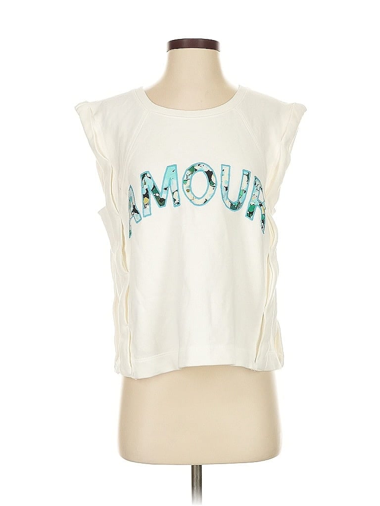 Pre-owned By Anthropologie Cardigan Sweater In White