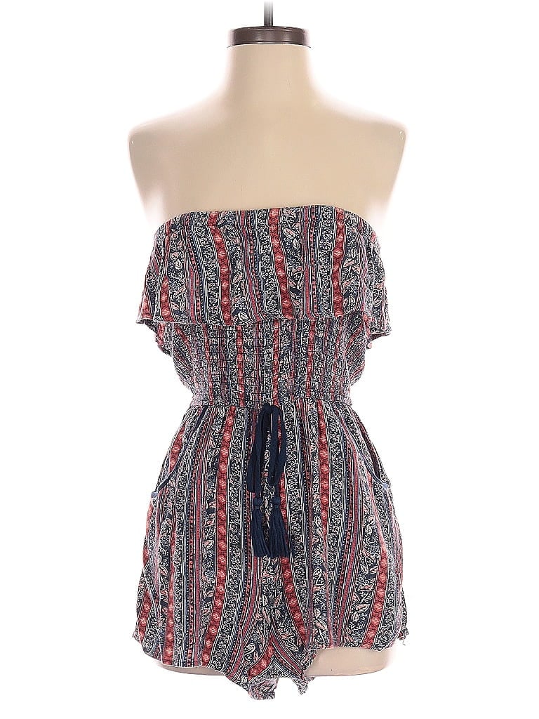 Pre-owned Band Of Gypsies Romper In Blue