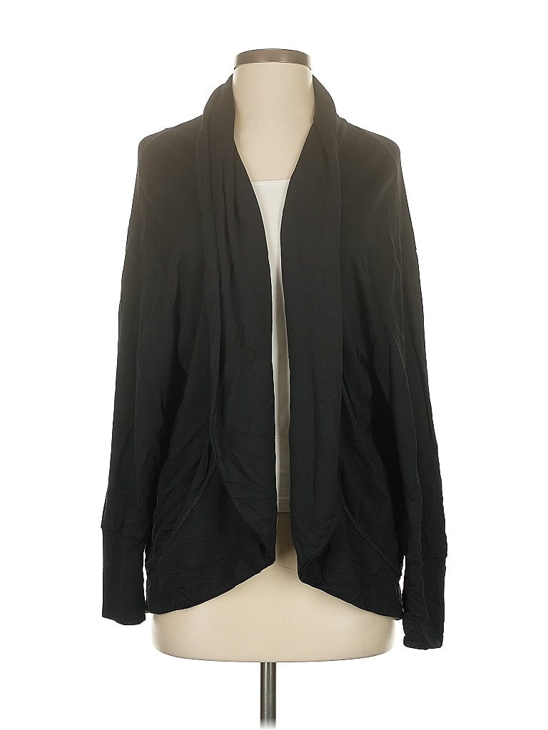 Pre-owned Gap Fit Cardigan Sweater In Black