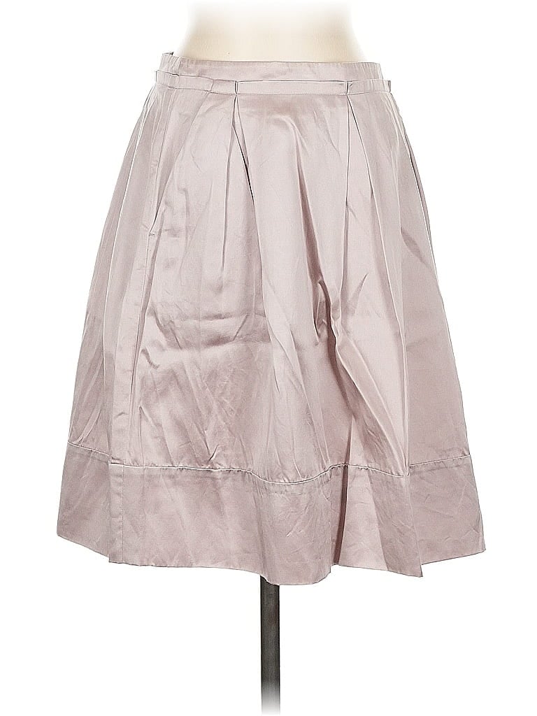 Click to view more detailed imagery on our partner's website Pre-owned Bcbgmaxazria Silk Skirt In Silver