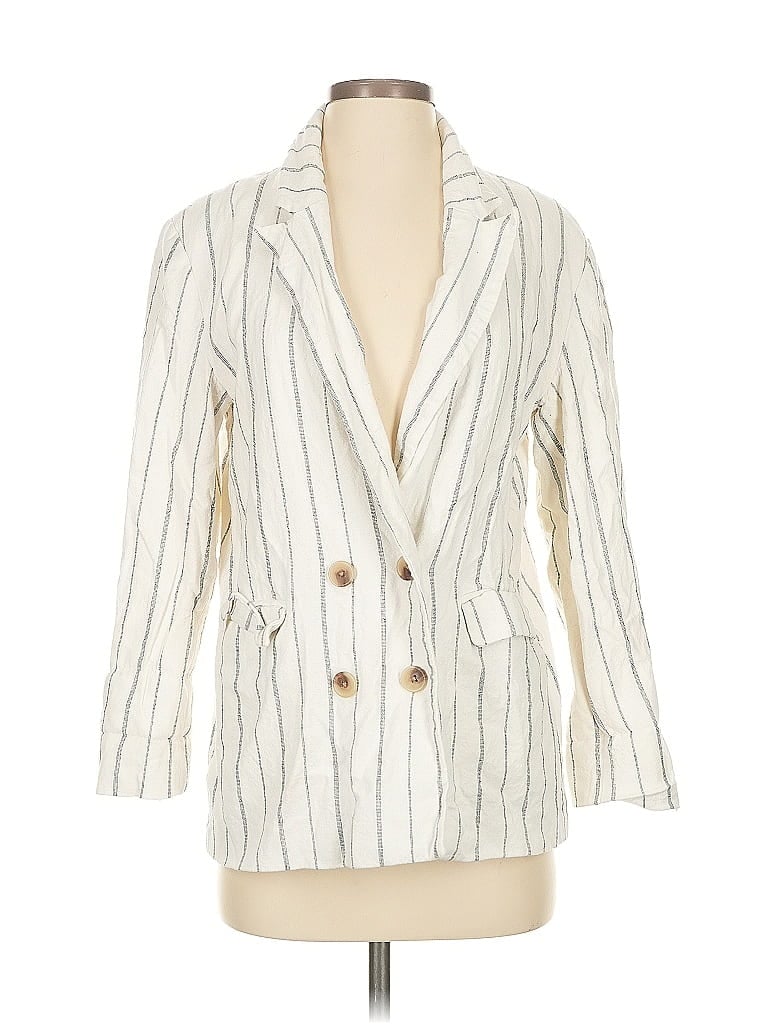 Pre-owned Old Navy Blazer Jacket In White