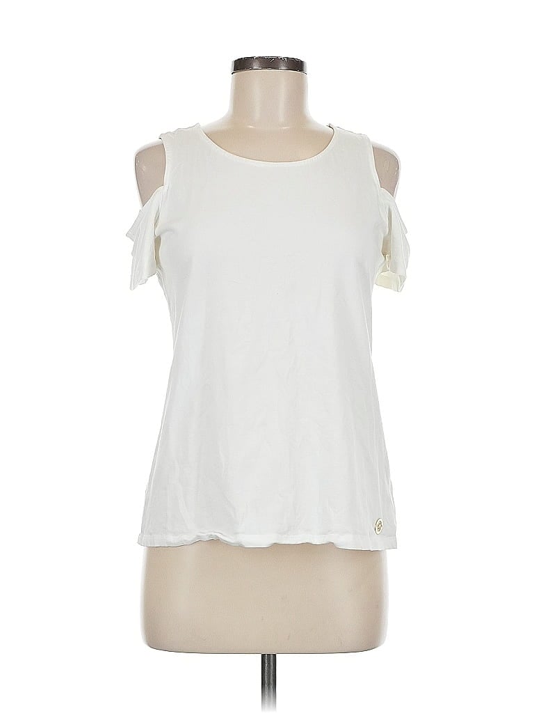 Pre-owned Michael Michael Kors Sleeveless Blouse In White