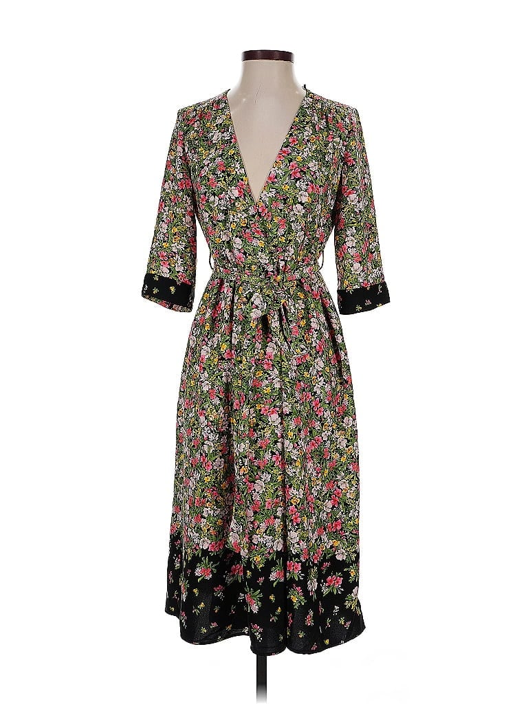 Pre-owned Zara Basic Casual Dress In Black