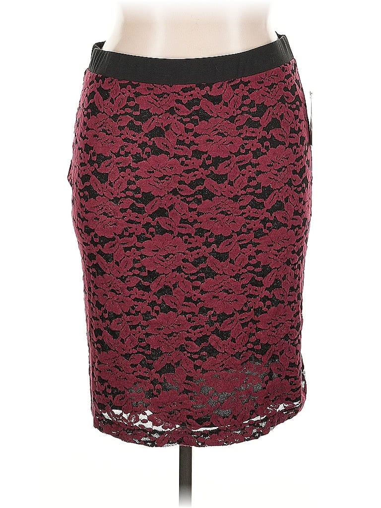 Click to view more detailed imagery on our partner's website Pre-owned Ny Collection Formal Skirt In Burgundy