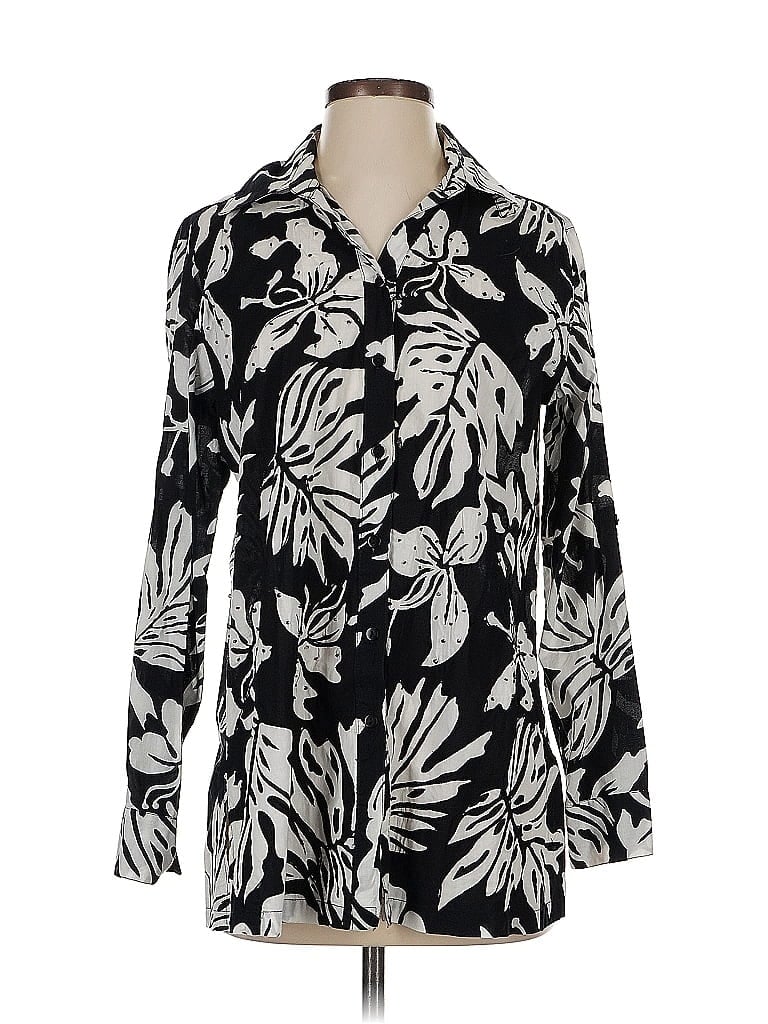Click to view more detailed imagery on our partner's website Pre-owned Westbound Long Sleeve Blouse In Black