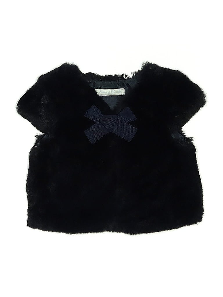 Click to view more detailed imagery on our partner's website Pre-owned Tartine Et Chocolat Kids' Faux Fur Vest In Black