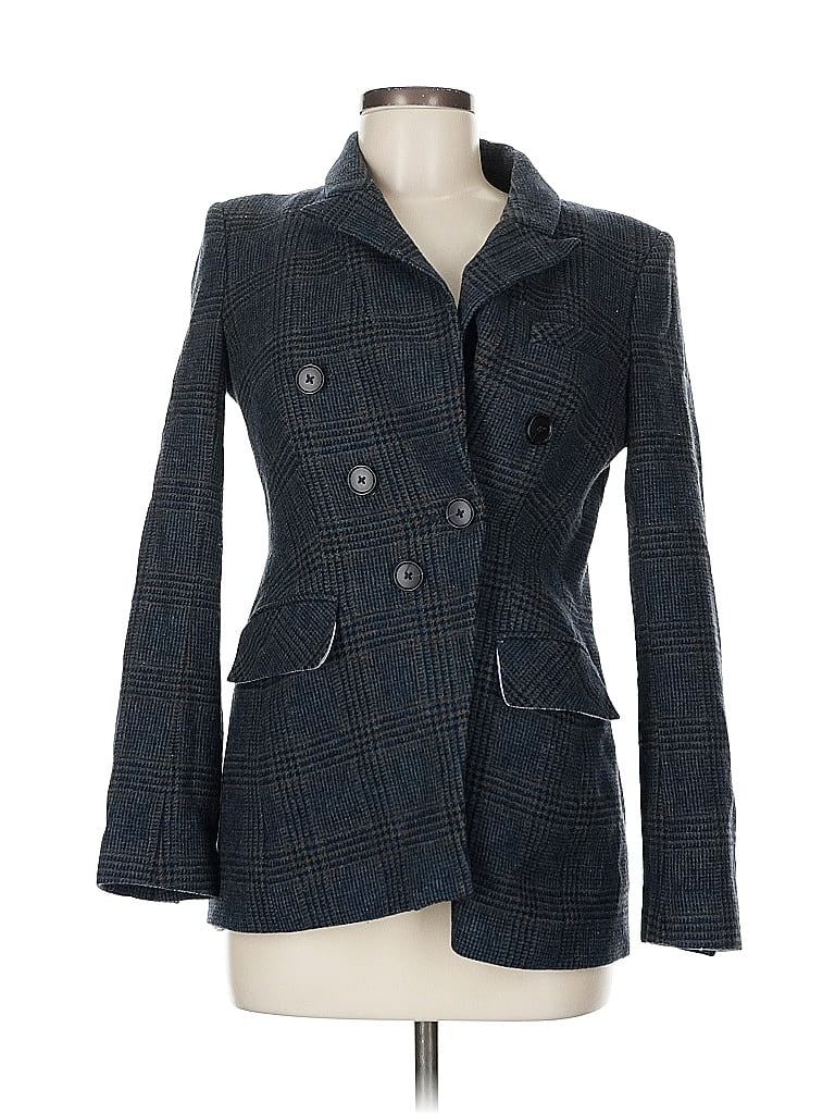 Pre-owned Veronica Beard Wool Blazer Jacket In Blue
