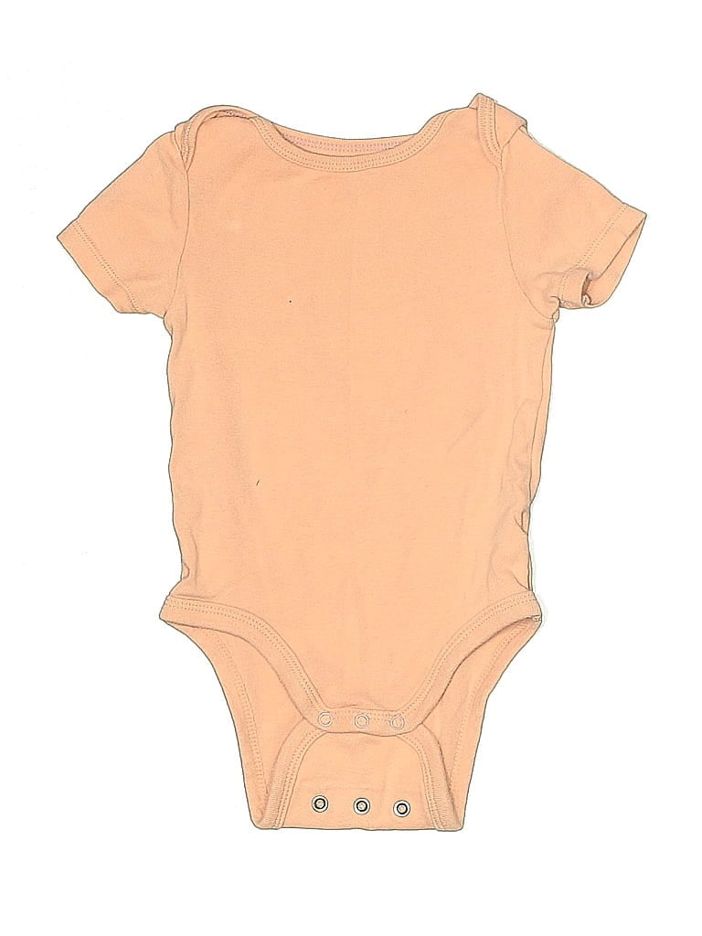 Pre-owned Cloud Island Babies' Short Sleeve Onesie In Brown