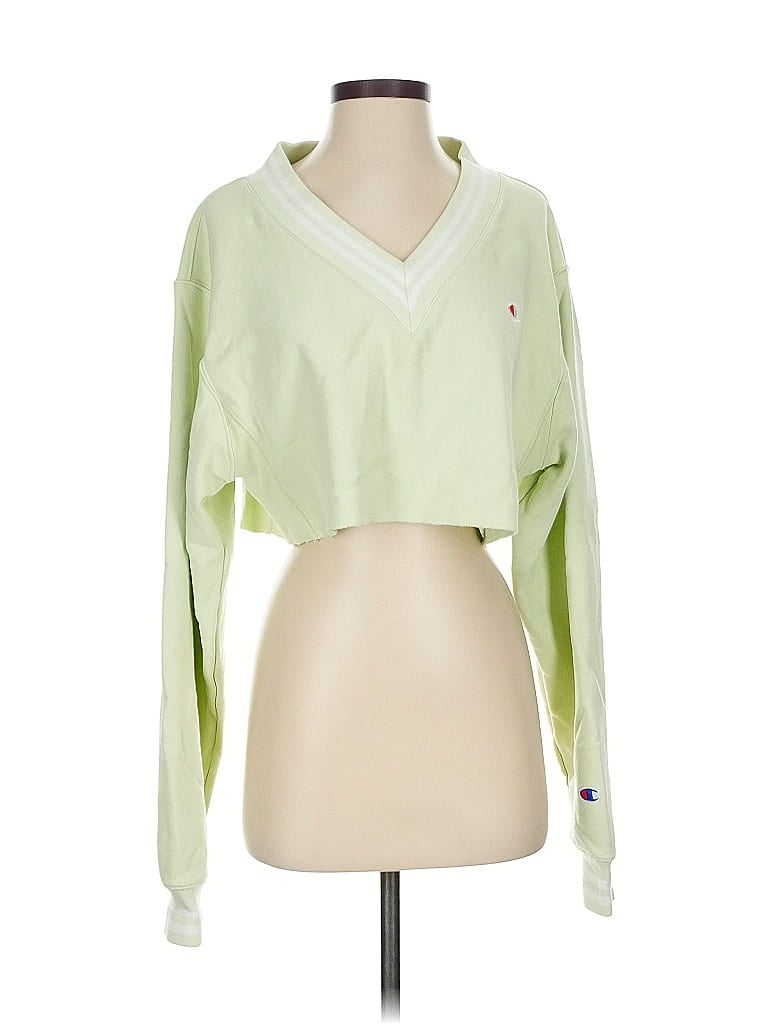 Pre-owned Champion Sweatshirt In Green