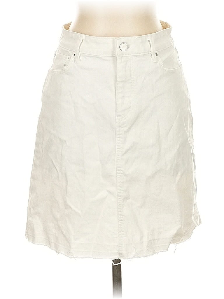 Pre-owned Ann Taylor Casual Skirt In White