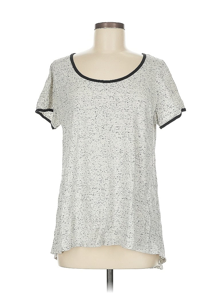 Pre-owned Lularoe Short Sleeve T-shirt In Silver