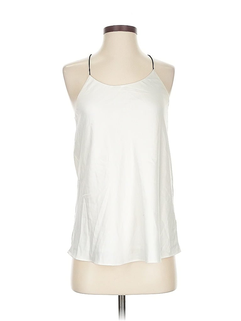 NAKED ZEBRA Pre-owned Sleeveless Top White Halter Neckline Tops