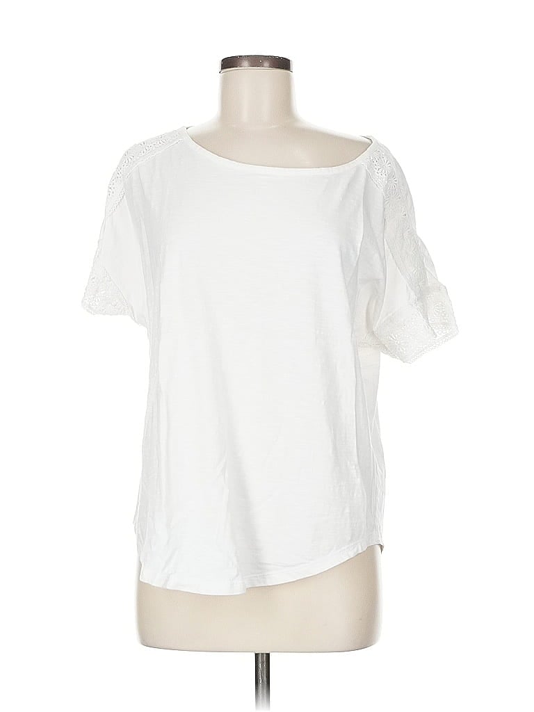 COLDWATER CREEK Pre-owned Short Sleeve T-shirt In White