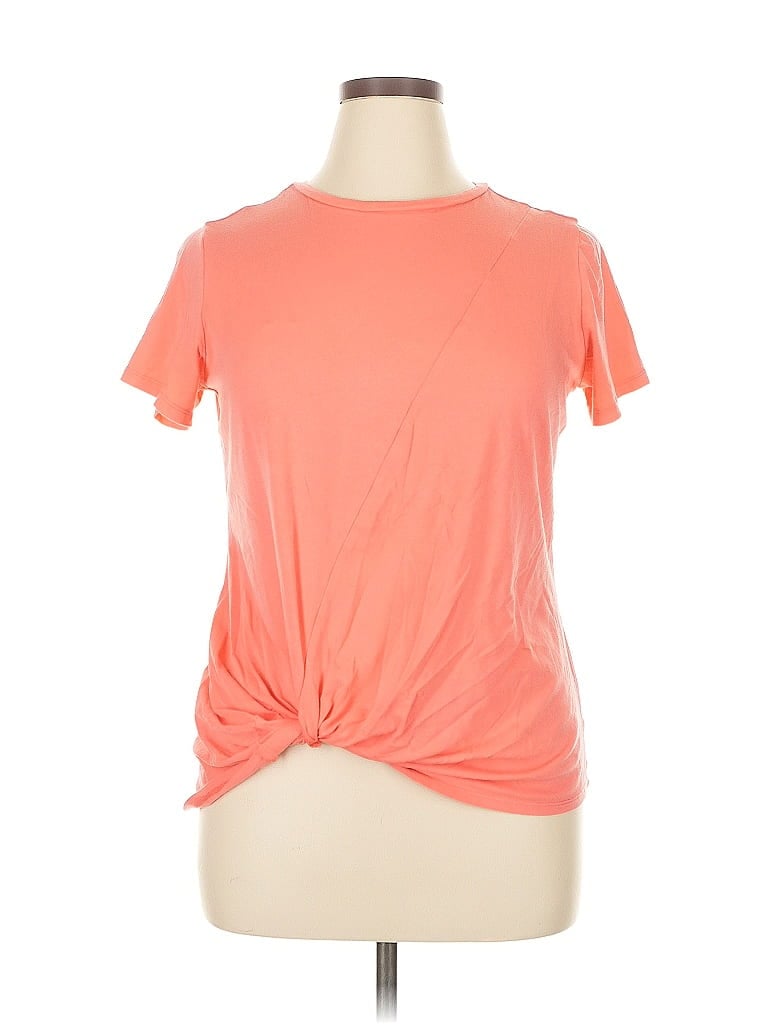 Pre-owned St. John's Bay Short Sleeve T-shirt In Orange