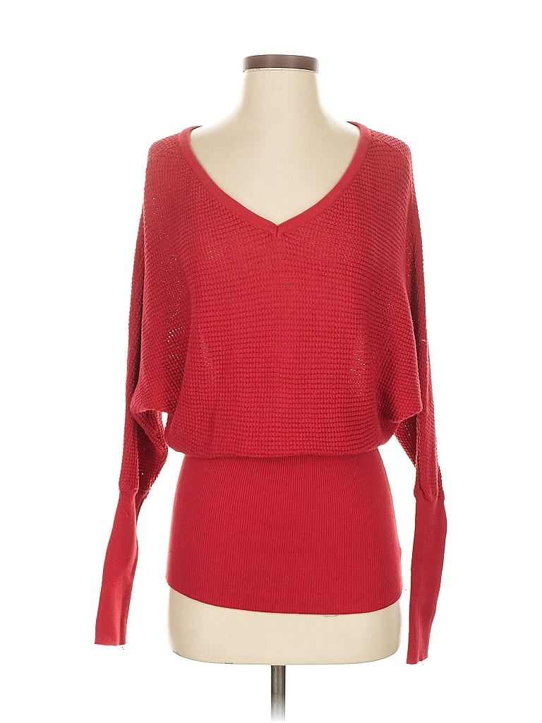 Pre-owned Poof Couture Pullover Sweater In Red
