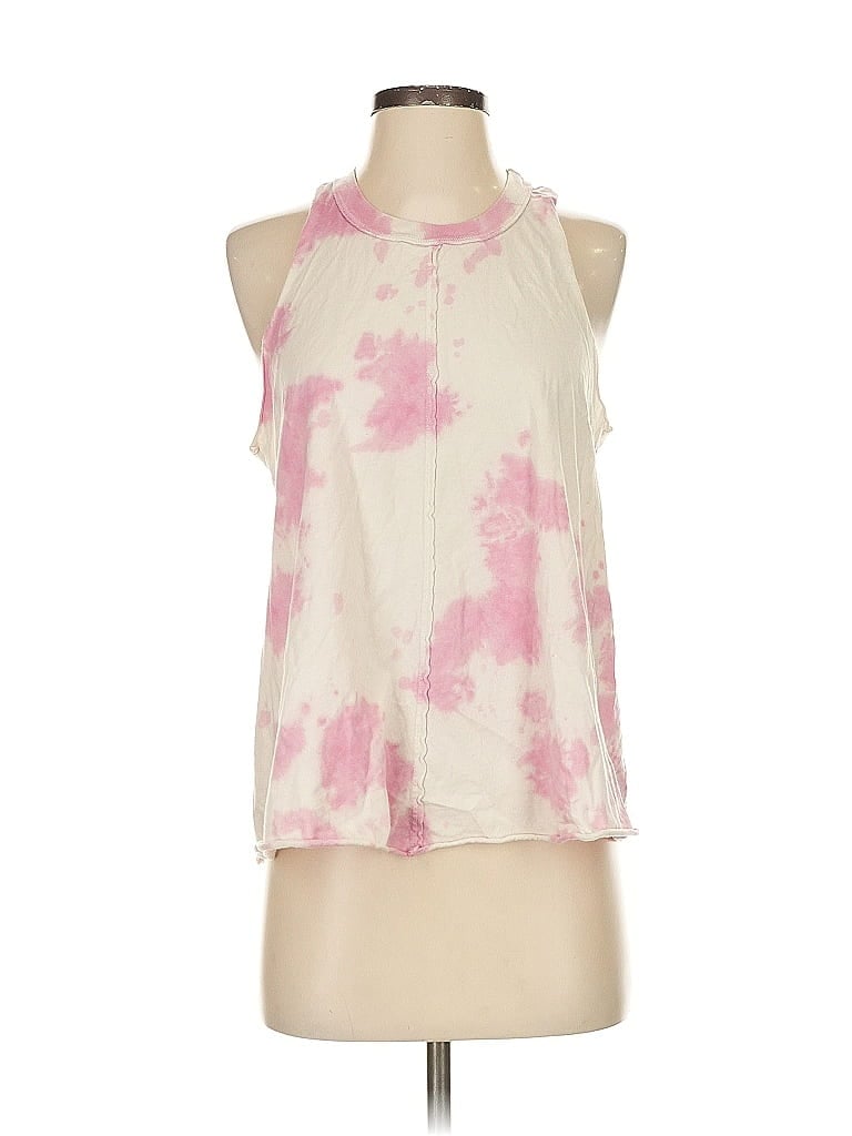 Pre-owned T.la Tank Top Pink Halter Neckline Tops
