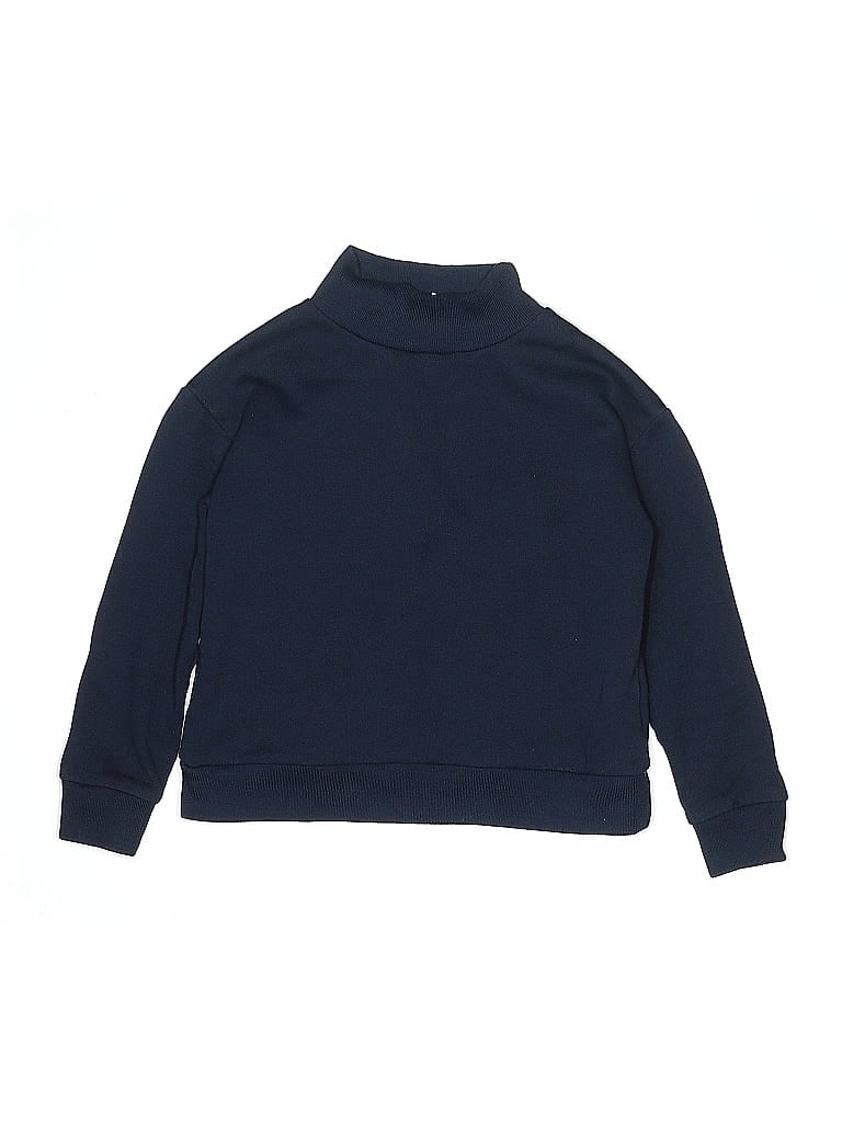 Click to view more detailed imagery on our partner's website Pre-owned Crewcuts Kids' Turtleneck Sweater In Blue