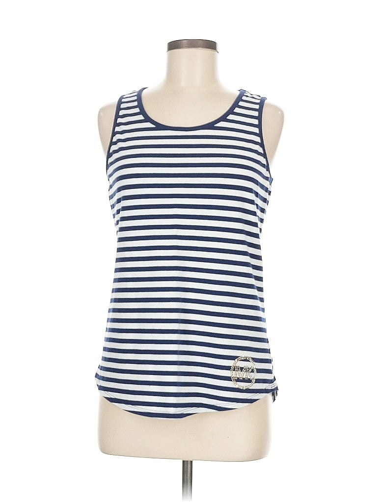 Pre-owned Michael Michael Kors Tank Top Blue Halter Neckline Tops