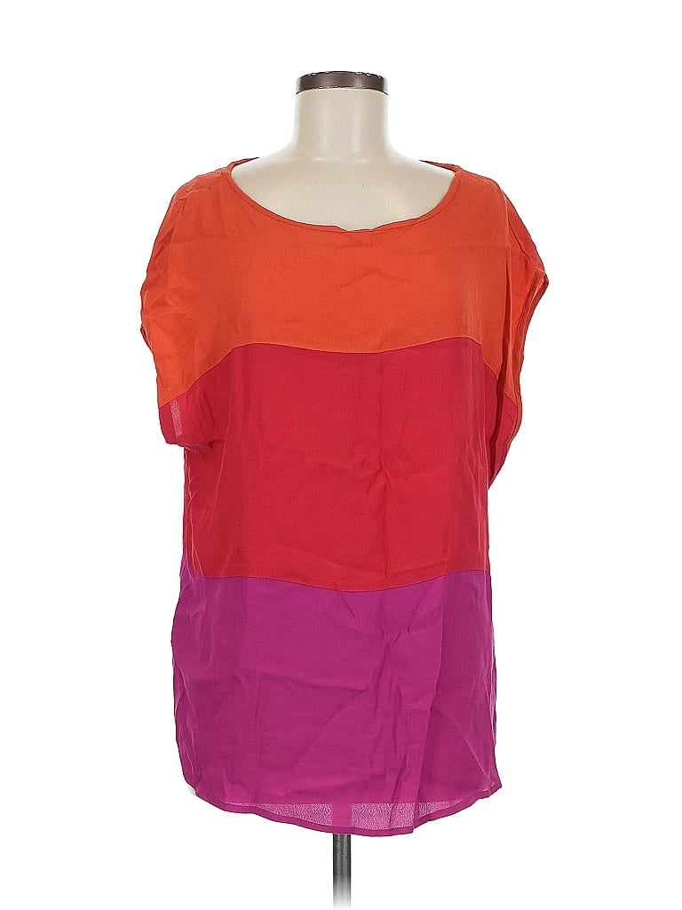 Pre-owned Daniel Rainn Short Sleeve Blouse In Orange