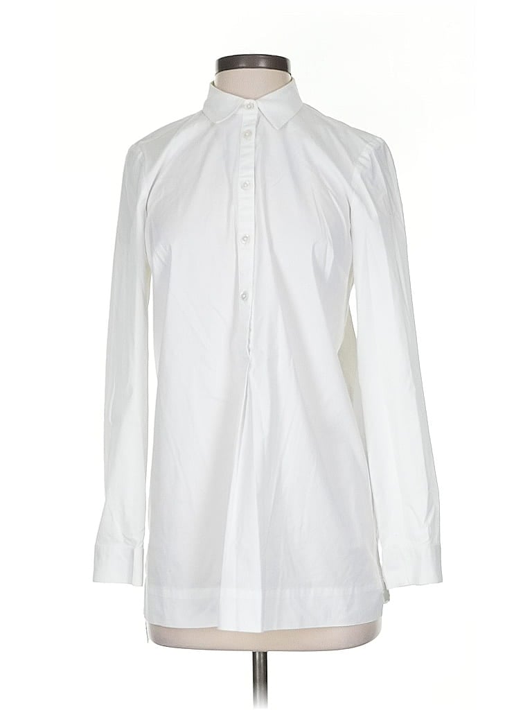 Pre-owned Jjill Casual Dress In White