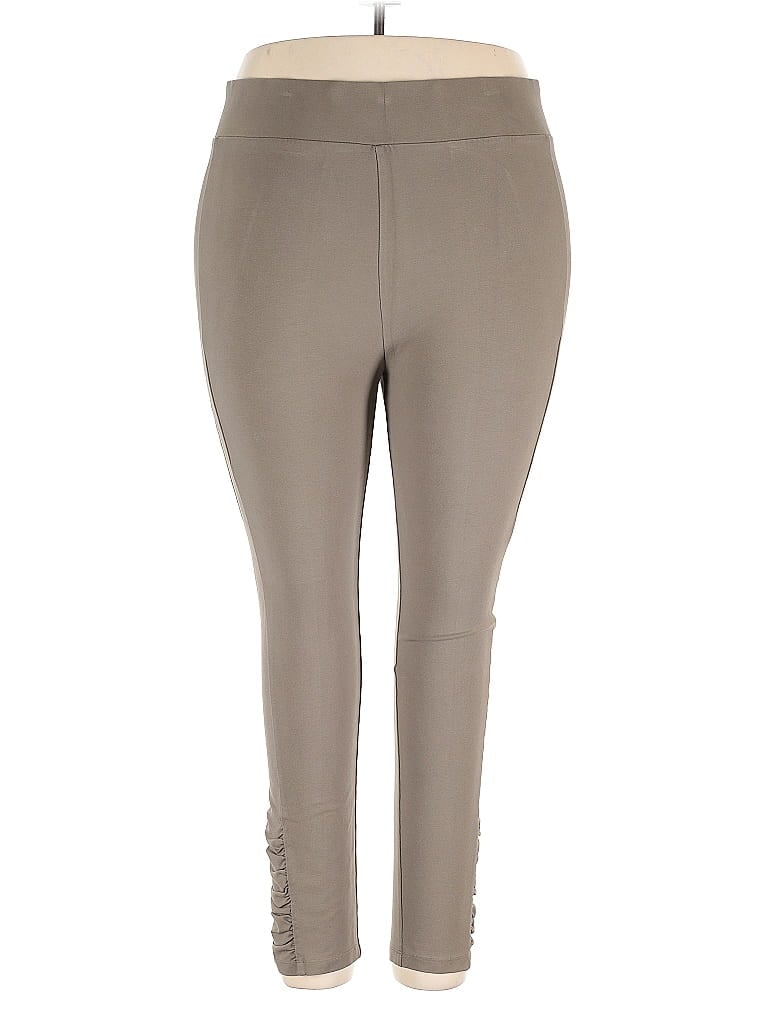 Pre-owned Logo By Lori Goldstein Active Pants In Brown