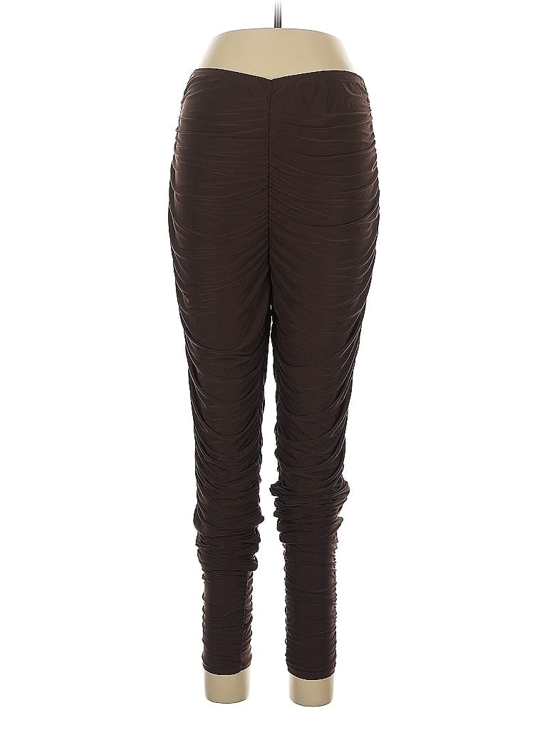 Pre-owned Prettylittlething Active Pants In Brown