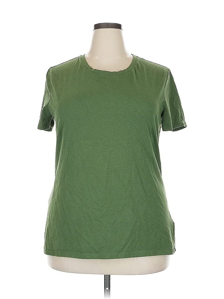 Pre-owned Amazon Essentials Short Sleeve T-shirt In Green
