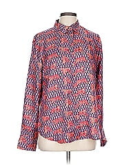 J.Crew Collection Long Sleeve Silk Top