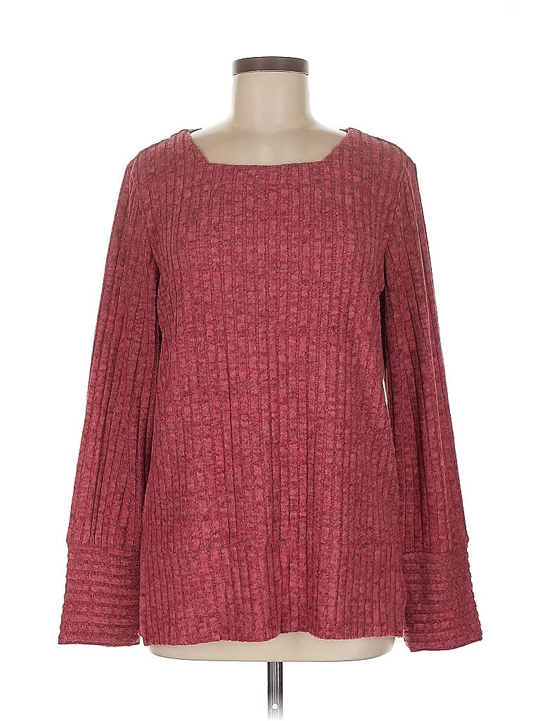 Pre-owned Unbranded Pullover Sweater In Burgundy