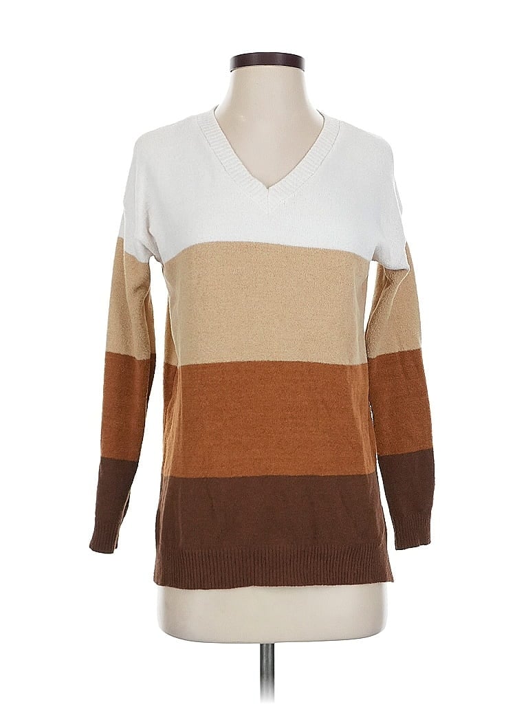 Pre-owned Laurie Felt Pullover Sweater In Brown