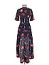 Babaton 100% Polyester Floral Blue Casual Dress Size 0 - photo 2
