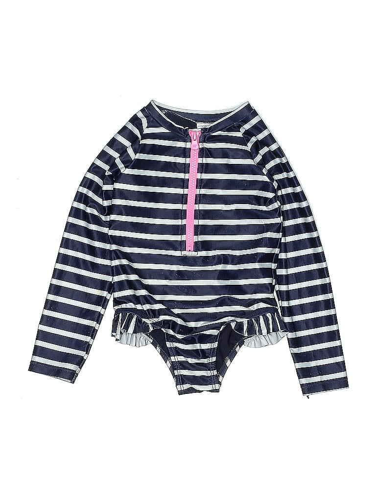 Pre-owned Baby Gap Kids' Rash Guard In Blue
