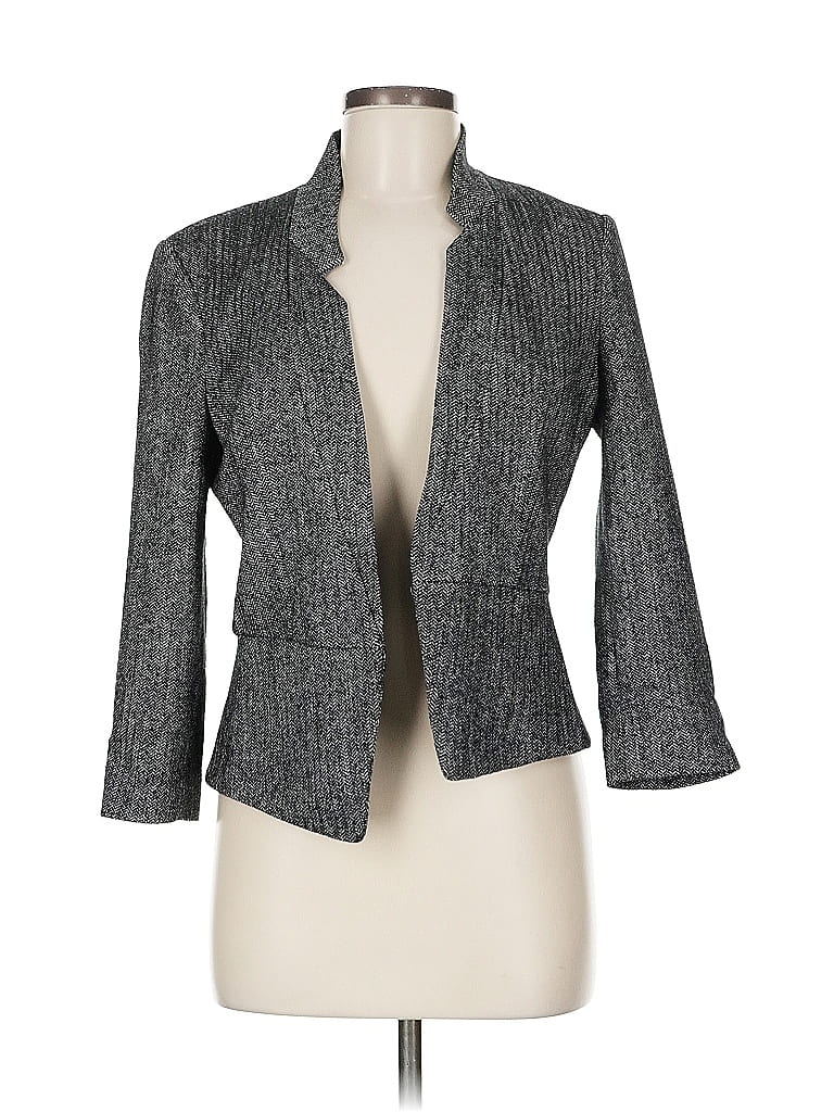 Pre-owned Express Blazer Jacket In Gray