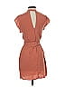 ASOS 100% Polyester Solid Brown Casual Dress Size 2 - photo 2