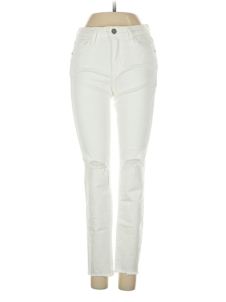 Pre-owned Just Black Jeans In White