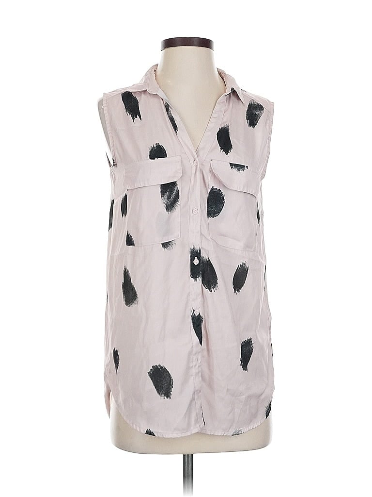 Pre-owned H&m Sleeveless Blouse In Gray