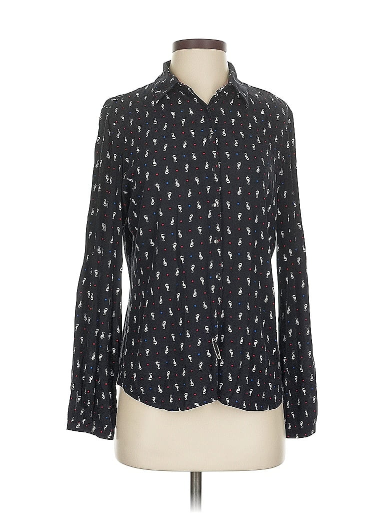 ASSORTED BRANDS Pre-owned Long Sleeve Blouse In Blue