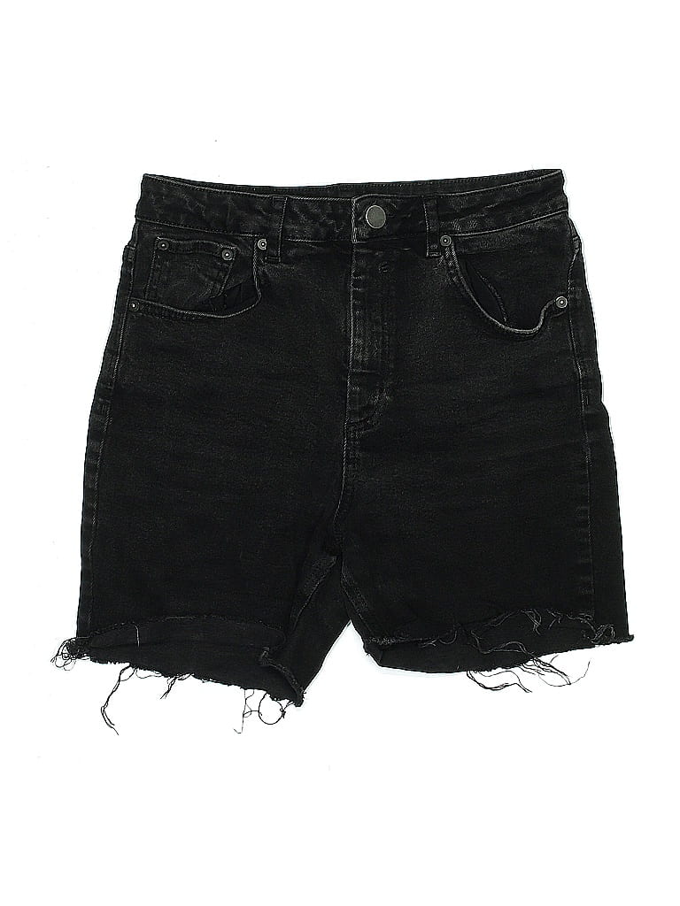 Pre-owned Asos Design Denim Shorts In Black
