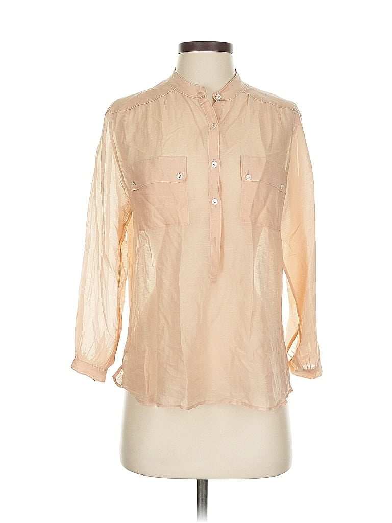 Pre-owned Greylin 3/4 Sleeve Blouse In Brown